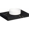 Kompaktná doska pod umývadlo s umývadlom Intedoor TRENTA Compact čierna x 60 cm až 160 cm x 50 cm S výrezom