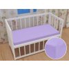 Detské jersey napínacie prestieradlo do postieľky JR-012 Levanduľové 60 x 120 x 10 cm - do postieľky