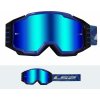 LS2 Helmets LS2 CHARGER PRO GOGGLE BLUE WITH IRIDIUM VISOR