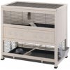 Ferplast INDOOR drevená klietka pre zajaca COTTAGE 108 x 59 x 102,5 cm Ferplast
