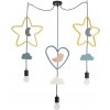 Candellux Detský luster na lanku TRIO 3xE27/20W/230V žltá/modrá/šedá CA1066 + záruka 3 roky zadarmo + záruka 3 roky zadarmo