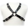 Leather Body Black Buckle Harness For Men