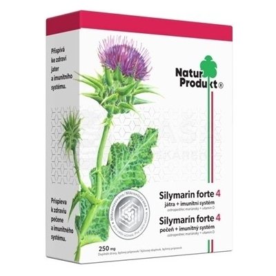 NaturProdukt Silymarin Forte 4 (pečeň + imunitný systém) 40 tabliet