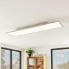 Lindby LED panel Stenley, 4 000 K, 120 cm x 30 cm, strieborná/biela - 9956041
