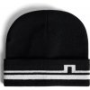 Pánska čiapka J. Lindeberg Barney Beanie čierna Jedna veľkosť