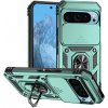 PROTEMIO RING CAMERA Kryt s držiakom pre Google Pixel 9 zelený 86631