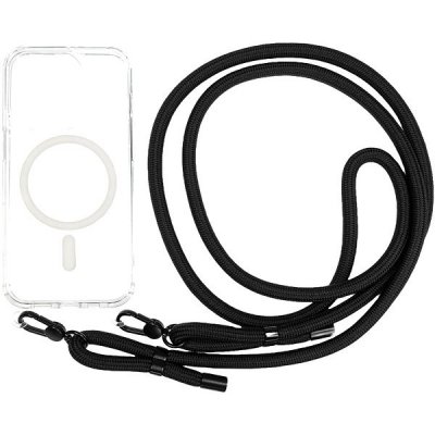 Mobile Origin Lanyard MagSafe Case Clear iPhone 15 Pro LYC-S-CLR-MS-15PRO
