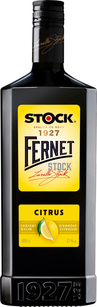 Fernet Stock Citrus 27% 0,5 l (čistá fľaša)