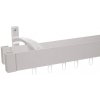 Garniža MODERN 2-drážková - na stenu - odtieň INOX