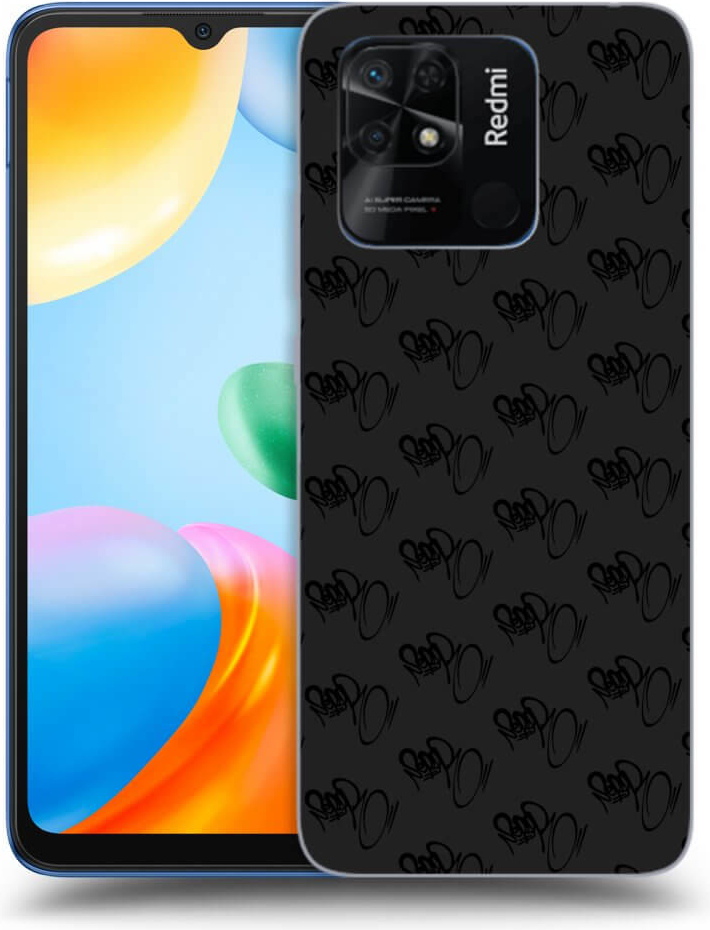 Púzdro Picasee silikónové Xiaomi Redmi 10C - Separ - Black On Black 1 čierne