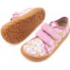 Froddo Barefoot detské plátené topánky Canvas White/Pink ružové