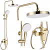 REA REA - Sprchový set s batériou 150mm BLOOM zlatá REA-P9528