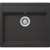 SCHOCK Nemo N-100 Cristalite drez, s excentrom, spodná montáž, 570 x 510 mm, Nero, NEMN100UGNE