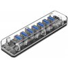 ORICO rozbočovač / hub so 7 portami USB 3.0 - transparentný - možnosť vrátiť tovar ZADARMO do 30tich dní