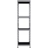 Majster Regál Outdoor záhradný kovový regál 180x50x38cm-4, Šedá