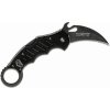 FOX knives FX-599 XT Karambit taktický vreckový nôž 6,5 cm, celočierna, G10