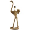 Light & Living Bronzová antik stojaca lampa pštros Ostrich bronze - 38*27*95 cm / E27 - Light & Living