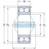 SKF 3202 A-2ZTN9/MT33 guľkové ložisko s kosouhlým stykom