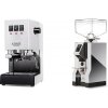 Gaggia New Classic E24, white + Eureka Mignon Specialita, CR chrome