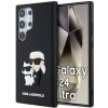 Karl Lagerfeld 3D Rubber Karl and Choupette Zadní Kryt pro Samsung Galaxy S24 Ultra Black