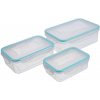 Dóza MagicHome Lunchbox set 04x3 0,50/1,00/1,50 lit, sada 3 ks, obdĺžnikové, Clip