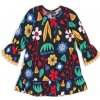 Dievčenské šaty NANAI KVETY čierne Veľkosť: 98