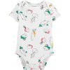 CARTERS CARTER'S Body krátky rukáv Blue Ocean chlapec Ivory Vegetables