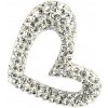 Šperky Nina - Strieborný prívesok Swarovski komponent 925/1000 - pri ag kam H 144 (Strieborný prívesok Swarovski komponent 925/1000 ( srdiečko čiré kamienky 667788))
