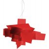 FOSCARINI BIG BANG Sospensione XL LED Red FN1510072L_63 dimmable (Dizajnové talianske LED svietidlo.)