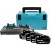 MAKITA BL1850B 197626-8 Akumulátor Li-Ion (LXT) 18V / 5.0Ah s indikátorom nabitia (v balení: 4ks akumulátor+1ks nabíjačka+1ks kufor), BL1850B - MAKITA 197626-8
