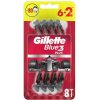 Gillette Blue3 Red 8 ks