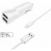FIXED Smart Rapid Charge 15 W s 2× USB výstupom a USB/Lightning káblom MFI certifikácia biela FIXCC15-2UL-WH