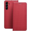 Puzdro knižka Samsung G973 Galaxy S10 Luna Carbon červené