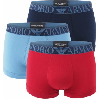 Emporio Armani stretch cotton avio & rosso z organickej bavlny