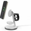 Mobile Origin Qi2 PowertStand 3-in-1 with GaN 35W adapter - White/Silver
