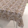 Biante Dekoračný obdĺžnikový obrus PML-036 Popínavé kvety na hnedom 120x160 cm
