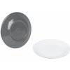 Sada tanierov Bo-Camp Sada tanierov Bo-Camp Breakfast plate Two tone - 4 ks Farba: sivá