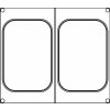 BOKAMA Matrica na 2 obdĺžnikové nádoby 178x113 mm pre zváračky na potravinové misky AG02E / AG02HD, 227x178 mm | BOKAMA, 178178