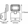 LEDVANCE Battery LED Spotlight nástenná lampa 1pl - 4058075227347