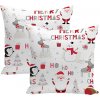 XPOSE® Bavlnená obliečka na vankúš HOHOHO 40x40 cm 2ks, Bavlna