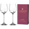 Diamante poháre na biele víno Romance s kamienkami Swarovski 330ml 2KS