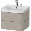 Duravit Happy D.2 umývadlo so skrinkou 57.5 cm béžová HP4345E6060