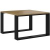 TP Living LAWA dub artisan černý, konferenční stolík 67x67x40 cm Artisan Oak/Black