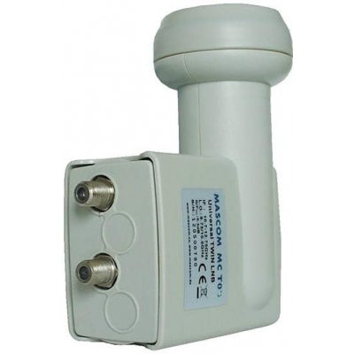 Mascom MCT01 UHD Twin LNB 0.1dB 40mm