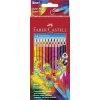 Farebné ceruzky, sada, trojhranný tvar, FABER CASTELL Papagáj, 24 rôznych farieb