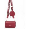 Baellerry Dámska peňaženka s popruhom a vreckom Maroon