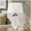 Elstead Elstead LENA-TL-L-SMOKE-OWSS - LED Stolná lampa LENA 1xE27/40W/230V 74 cm biela ED0611 + záruka 3 roky zadarmo + záruka 3 roky zadarmo