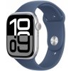 Apple Watch Series 10 42 mm strieborný hliník s denimovým športovým remienkom S/M MWWA3QC/A