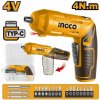 INGCO CSDLI0442 aku skrutkovač 4 V s LED svetlom