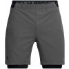 Pánske športové kraťasy Under Armour VANISH WOVEN 2IN1 SHORTS sivé 1373764-025 - 3XL